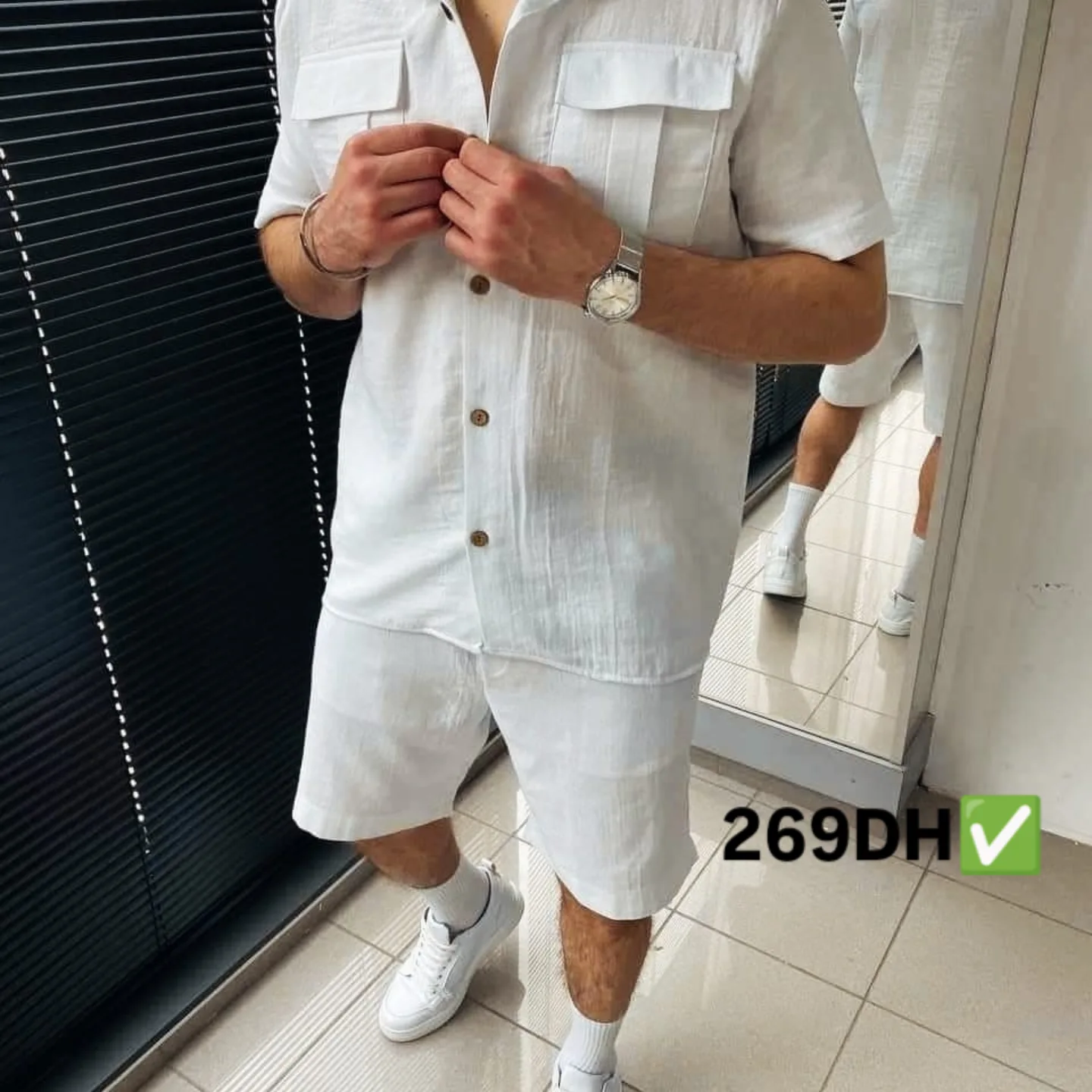 طقم من قطعتين قميص +شورت 